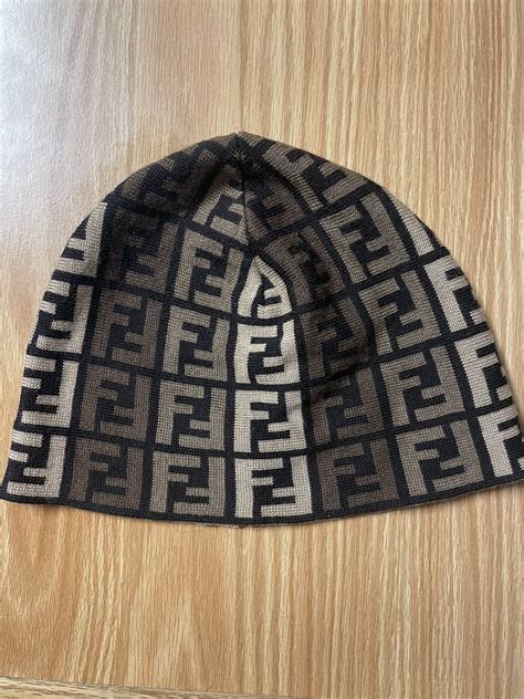 fendi leather gloves|fendi monogram beanie.